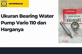 Ukuran Bearing Roda Depan Vario 125